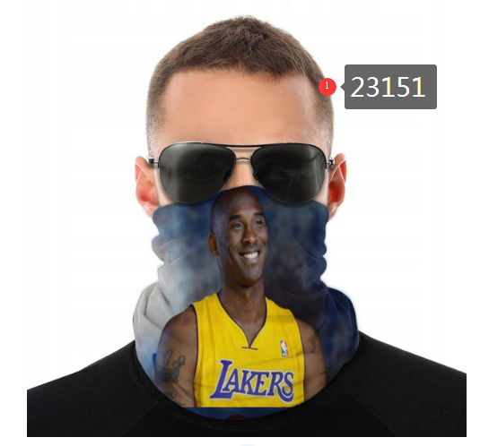 NBA 2021 Los Angeles Lakers #24 kobe bryant 23151 Dust mask with filter->nba dust mask->Sports Accessory